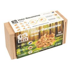 FabBrix FabBrix Holz-Bausteine (150 p.)  Kiste Деревянные строительные блоки FabBrix (150 шт.) коробка