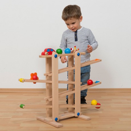 Coemo Kugelbahn Holz 7 mobile Teile Мраморная дорожка из дерева 7 подвижных частей