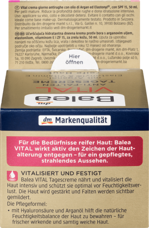 Balea Vital Anti-Falten Tagescreme Дневной крем против старения для лица, 50 мл