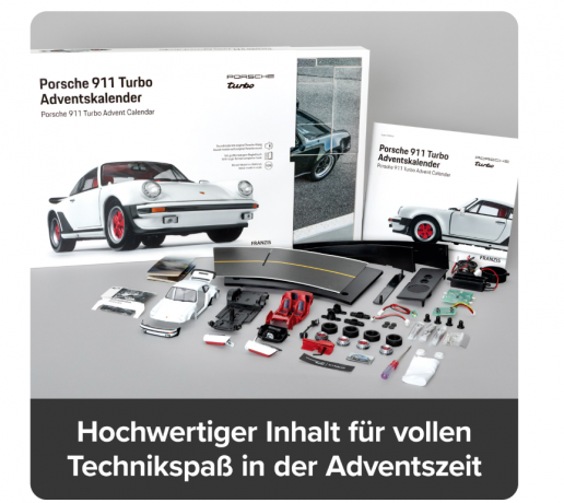 Porsche 911 Turbo Grand Prix white, Адвент-календарь 2025, металлическая модель в масштабе 1:24