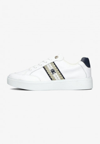 Tommy Hilfiger COURT WITH WEBBING Trainers wit КУРТ С ЛЕНТОЙ Кроссовки остроумие