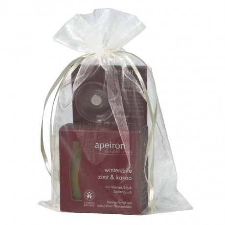 Apeiron Winterseife Zimt & Kakao Geschenkset  Зимнее мыло с корицей и какао Подарочный набор