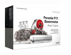 Franzis 67224 Porsche 911 boxer engine facelift, Конструктор двигателя  лицензия Porsche, модель мотора 1:3, со звуком, 200+ деталей, обучающий набор