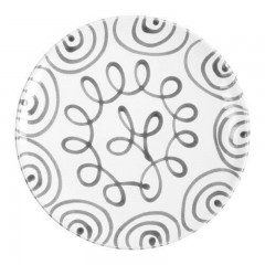 Gmundner Keramik Gmundner Keramik Graugeflammt Speiseteller Cup d: 28 cm / h: 2,6 cm Gmundner керамическая серая чашка с пламенем для обеденной тарелки d: 28 см / высота: 2,6 см