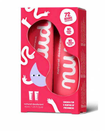 Nuud Smarter Pack RED Magic Cap 100% 40ml (2st x 20ml), Натуральный дезодорант с эффектом до 3 дней, cверхэффективная формула, 40мл (хватает на 4-5 месяцев) 