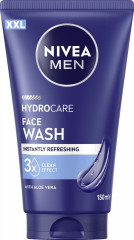 NIVEA MEN Hydrocare Face Wash XXL, 150 ml, Нивеа Мужской гель для умывания пантенол, алоэ вера 150 мл