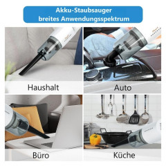 CkeyiN CkeyiN Akku-Handstaubsauger 2 Saugstufen, multifunktionaler Staubsauger, 75,00 W, mit Beutel, 35 Min. Laufzeit, Mit 2 Saugkopfen und 1 Burste Беспроводной ручной пылесос CkeyiN, 2 уровня всасывания, многофункциональный пылесос, 75,00 Вт, с мешком,
