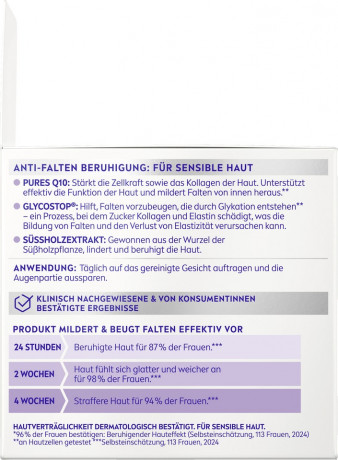 NIVEA Q10 Anti-Falten Beruhigung Tagespflege LSF 15, 50 ml, Нивеа Дневной крем для лица Q10 успокаивающий, SPF 15, для чувствительной кожи, против морщин, 50 мл