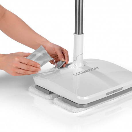 CLEANmaxx CLEANmaxx Akku-Wischmopp Vibrationsmopp ohne Kraftaufwand, 11,1V weiss  Беспроводная швабра CLEANmaxx, вибрационная швабра без усилий, 11,1В белый