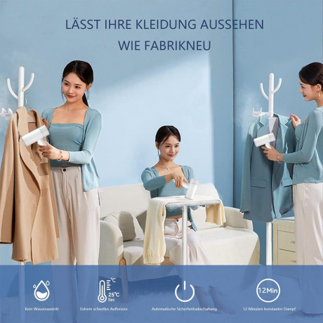 GelldG GelldG Dampfburste Dampfglatter 1200W faltbar Dampfbugel mit 200ML Wassertank  Паровая щетка GelldG, складной паровой утюг мощностью 1200 Вт с резервуаром для воды объемом 200 мл