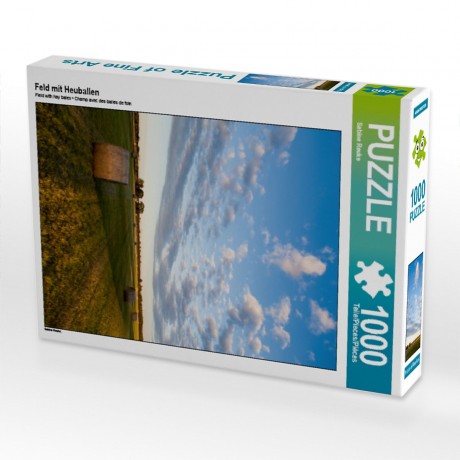 CALVENDO Puzzle CALVENDO Puzzle Feld mit Heuballen Пазл CALVENDO Поле головоломки с тюками сена