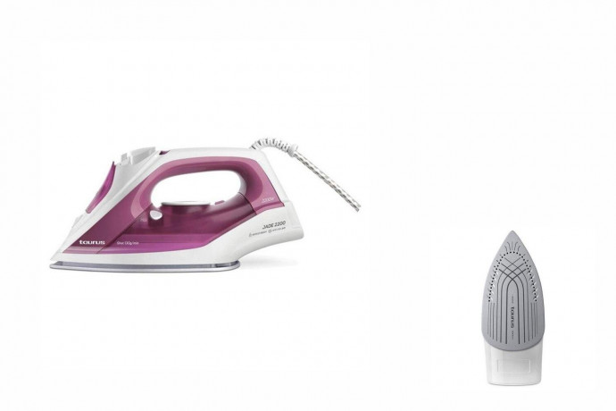 Taurus Dampfbugeleisen Dampfbugeleisen Taurus Jade 2200W 270 ml Weiss Rosa  Паровой утюг Taurus паровой утюг Taurus Jade 2200W 270 мл белый розовый