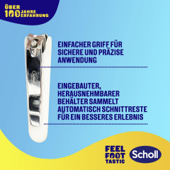 SCHOLL Nagel-Clip klein, 1 St, Шолль Кусачки для ногтей маленькие, нержавеющая сталь, 1 шт