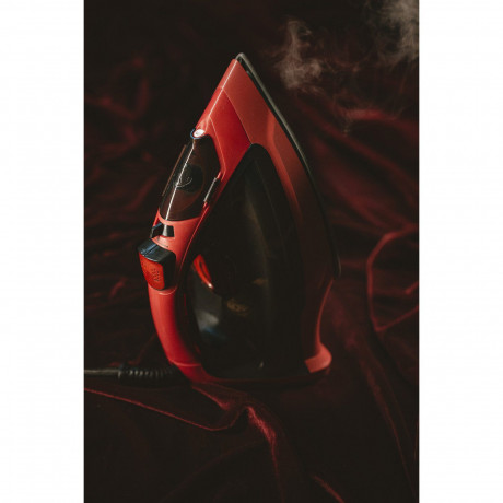 Mesko Mesko Dampfbugeleisen MS 5031, Bugeleisen, Keramiksohle, 1,5m Kabel, grosser Wassertank, rot schwarz  Паровой утюг Mesko MS 5031, утюг, керамическая подошва, кабель 1,5 м, большой резервуар для воды, красный черный