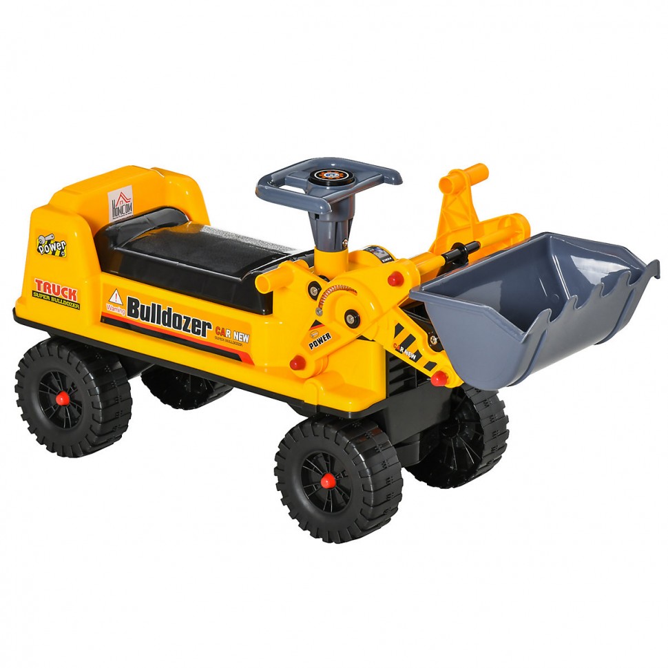 Купить HOMCOM Kinder Bulldozer mit Stauraum Детский бульдозер с местом для  хранения в интернет-магазине Diskontshop.eu Германия всего за 5 862 руб. в