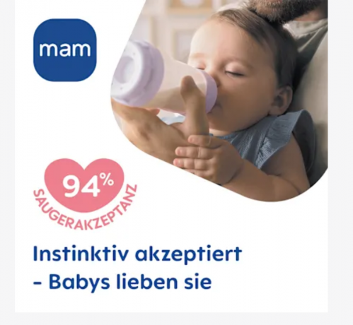mam Babyflasche Easy Start Anti-Colic, mint, von Geburt an, 260 ml, Детская антиколиковая бутылочка Easy Start, мятный цвет, с рождения, 260 мл