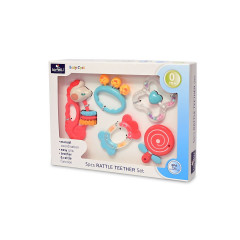 Babyrassel-Set 5-teilig Greifling Beissring verschiedene Motive Greiflinge Набор детских погремушек