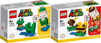LEGO Super Mario 2er Set: 71392 Frosch-Mario Anzug + 71393 Bienen-Mario Anzug Набор Super Mario из 2 предметов: 71392 костюм лягушки Марио + 71393 костюм пчелы Марио