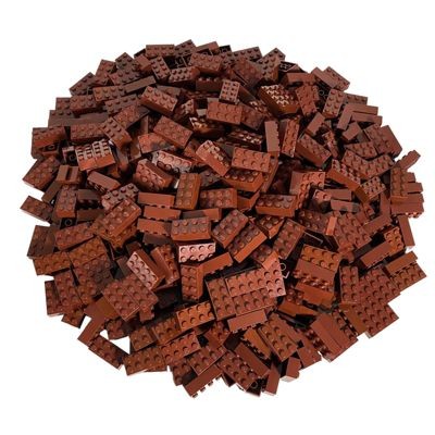 LEGO LEGO 2x4 Steine Rotbraun - 50 Stuck - Reddish brown bricks 3001 LEGO 2x4 кирпичи красновато-коричневые - 50 штук - красновато-коричневые кирпичи 3001