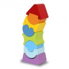 Holzspielzeug Stapelturm 8tlg. Деревянная башня для укладки игрушек 8 штук.