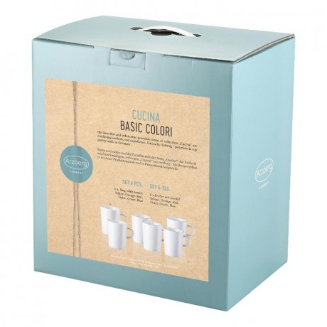 Arzberg Arzberg Porzellan Cucina Colori Becher-Set 6 tlg. Набор фарфоровых кружек Arzberg Cucina Colori, 6 предм.
