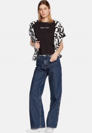 Tommy Hilfiger Print T-shirt black футболка с принтом черный