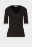 Tommy Hilfiger MODERN CO EA V-NK  SLV Basic T-shirt black MODERN CO EA V-NK SLV Базовая футболка черный