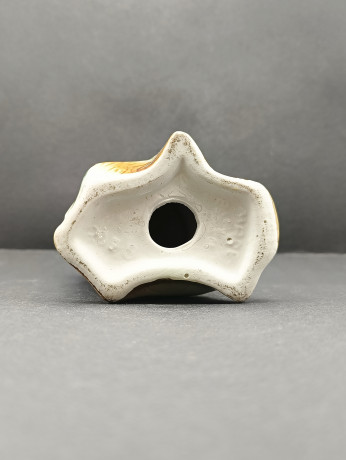 Статуэтка винтажная "Бело-голубой попугай на дереве", фарфор, 17 х 11 см, Испания, 1970-80гг.