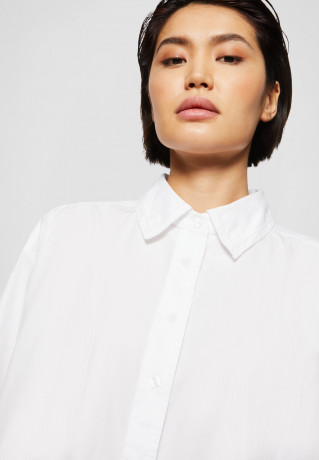 Tommy Hilfiger SOLID KNEE DRESS Shirt dress optic white ПЛАТЬЕ SOLID KNEE DRESS Платье-рубашка оптический белый