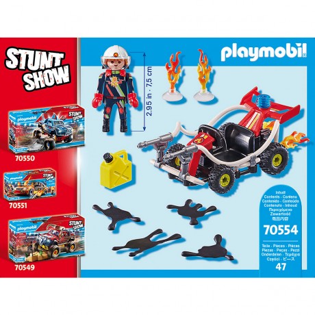 PLAYMOBIL PLAYMOBIL 70554 Stuntshow Feuerwehrkart PLAYMOBIL 70554 Пожарная машина для трюкового шоу