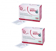 OMNI-BIOTIC 10, 30x5g, 2st, Комплекс бактерий Омни Биотик 10 штаммов бактерий для микрофлоры кишечника, Германия, 30 саше х 5 грамм x 2 упаковки (60 саше)