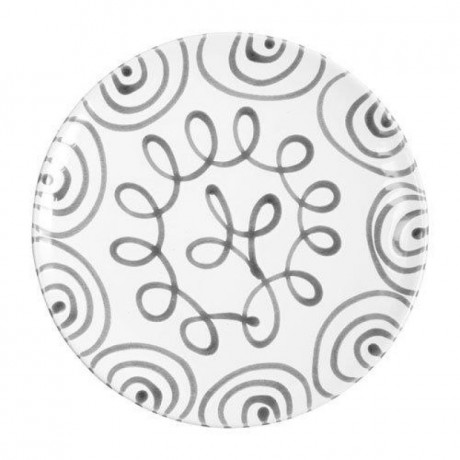 Gmundner Keramik Gmundner Keramik Graugeflammt Speiseteller Cup d: 25 cm / h: 2,8 cm Gmundner керамическая серая чашка с пламенем для обеденной тарелки d: 25 см / высота: 2,8 см