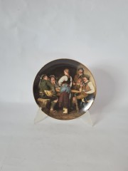 LILIEN PORZELLAN Номерная декоративная тарелка &quot;Браконьеры&quot; Франц фон Дефреггер, 5039C, 20см, Германия, 1988г.