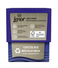 Lenor Vollwaschmittel Pods Aprilfrisch 2 х 14WI, Капсулы для стирки Ленор 3 в 1 Апрельская свежесть, 2 упаковки х 14 шт (28 штук)