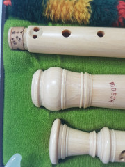 Флейта винтажная Moech Rottenburg в заводской упаковке, с инструкцией, 17,5 x 13 x 4 см, Германия, 1960-70гг.