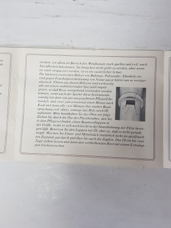 Флейта винтажная Moech Rottenburg в заводской упаковке, с инструкцией, 17,5 x 13 x 4 см, Германия, 1960-70гг.