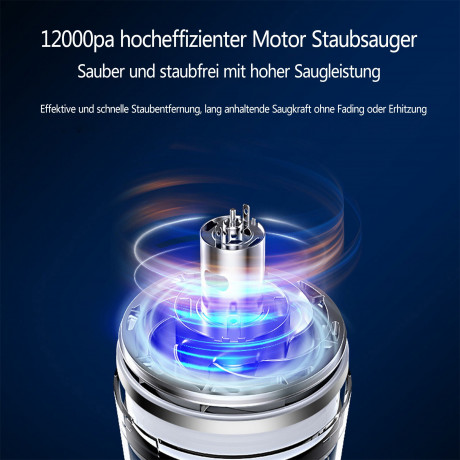 Dedom Dedom Akku-Stielstaubsauger 2 in 1 kabelloser Staubsauger, Handstaubsauger, Elektrostaubsauger, Autostaubsauger,Hygienefilter mit LED-Licht,120W,12000Pa,377*120*89cm  Беспроводной пылесос Dedom 2 в 1, беспроводной пылесос, ручной пылесос, электричес