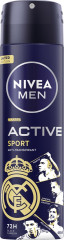 NIVEA MEN Active Sport Real Madrid Deo Spray, 150 ml, Нивеа Мужской дезодорант антиперспирант спрей, активированный уголь, 72ч защита от пота, 150 мл