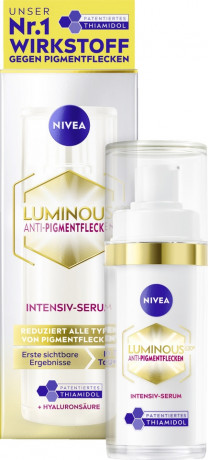 NIVEA Cellular Luminous 630 Anti-Pigmentflecken Intensiv-Serum, 30 ml, Нивеа Сыворотка для лица, Thiamidol, против всех типов пигментных пятен, результат за 7 дней, 30 мл