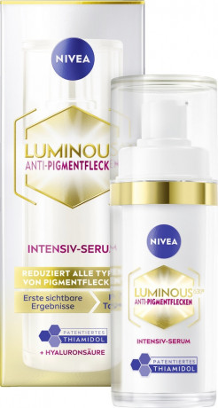 NIVEA Cellular Luminous 630 Anti-Pigmentflecken Intensiv-Serum, 30 ml, Нивеа Сыворотка для лица, Thiamidol, против всех типов пигментных пятен, результат за 7 дней, 30 мл
