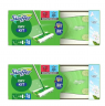 Swiffer wet+dry SET Clean and Fresh 2stk, НАБОР для уборки полов Швабра + cалфетки для швабры сухие 8 шт и влажные 3 шт, с ароматом чистоты и свежести, 2 набора 