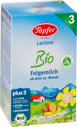 Töpfer Lactana Био Молочная смесь для малышей 3 от 10.Месяц	ев, 600 г