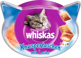 Whiskas Лакомство для кошек, Knuspertaschen с Лососем, 60 г