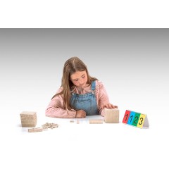 Wissner aktiv lernen Dienes Grundsortiment naturfarben (121 Teile) Dienes базовый ассортимент натуральный (121 шт.)