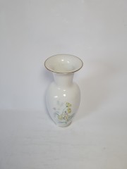 Ваза винтажная Lettin &quot;Желтые лютики&quot;, фарфор, среднего размера, 19 см, Германия, 1960-70гг. 