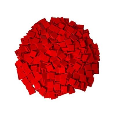 LEGO LEGO 2x2 Fliesen Rot - 25 Stuck - Red tile 3068b Плитки LEGO 2x2 красные - 25 штук - Красная плитка 3068b