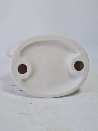 Фигурка Hummelfigur "Мальчик на заборе и гусь" в нежных тонах, фарфор, 12 x 13 см, Германия, 1960-70гг.