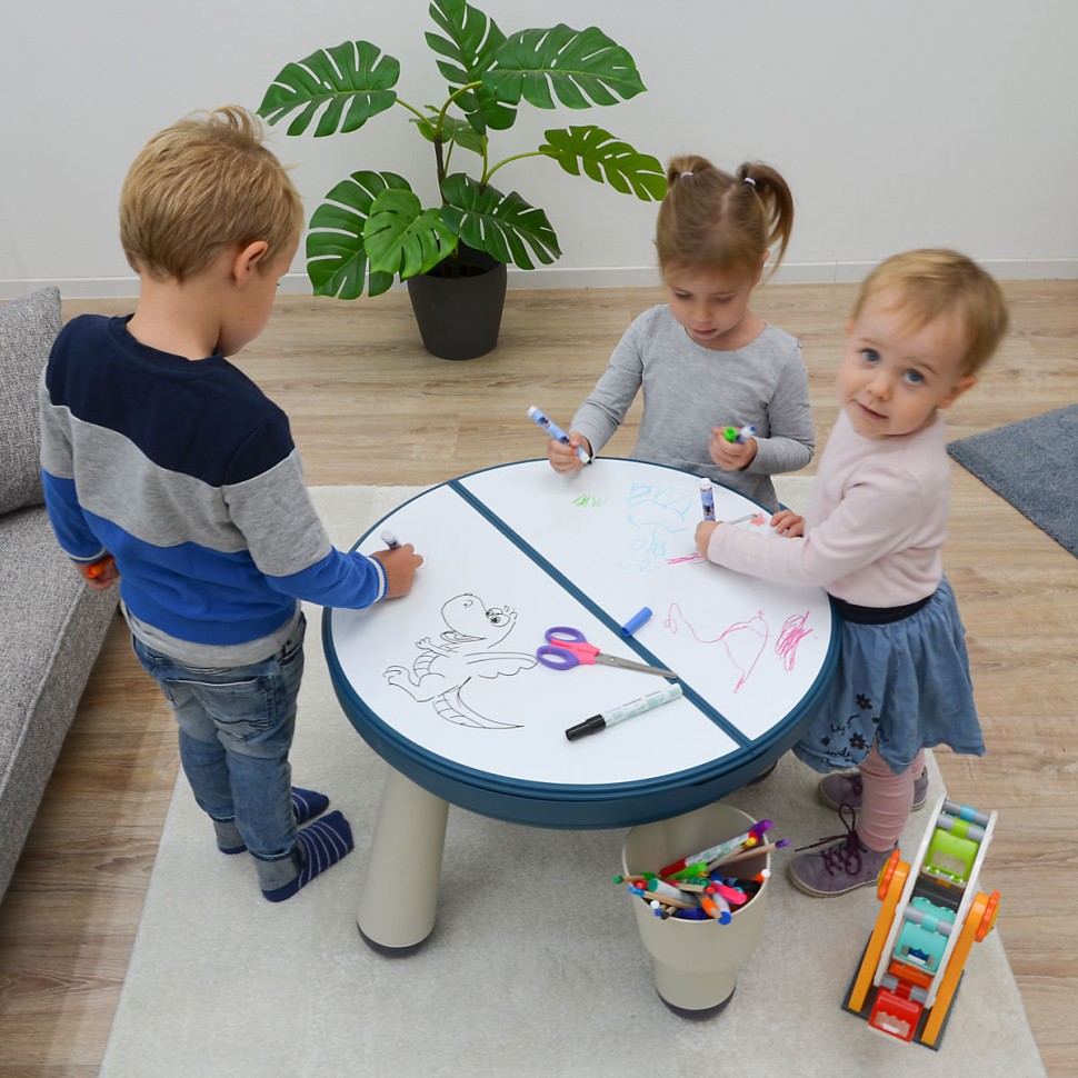 Купить LittleTom Spieltisch rund inkl 1 Stuhl Blau Игровой стол круглый в  интернет-магазине Diskontshop.eu Германия всего за 8 736 руб. в