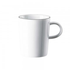 Arzberg Arzberg Porzellan Cucina Colori Black Becher mit Henkel 0,28 L Arzberg Porzellan Cucina Colori Кружка черная с ручкой 0,28 л