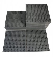 LEGO LEGO 16x16 Bauplatten dunkelgraue Platten - Beidseitig bebaubar - 91405 Menge 12x Строительные пластины LEGO 16x16 темно-серые пластины - можно собирать с обеих сторон - 91405 количество 12x